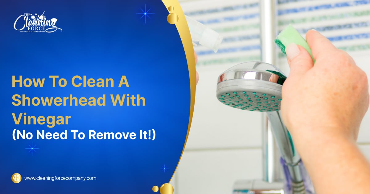 How To Clean A Showerhead With Vinegar No Need To Remove