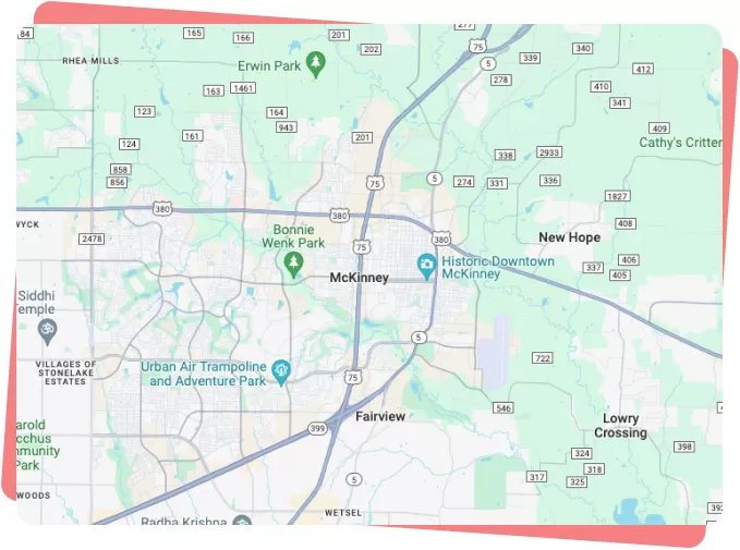 areas we serve map